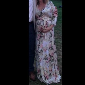 Pinkblush Maternity Floral Wrap Dress